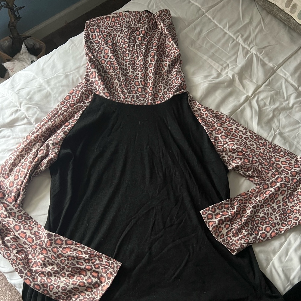 Slouch Y2K turtle neck blouse